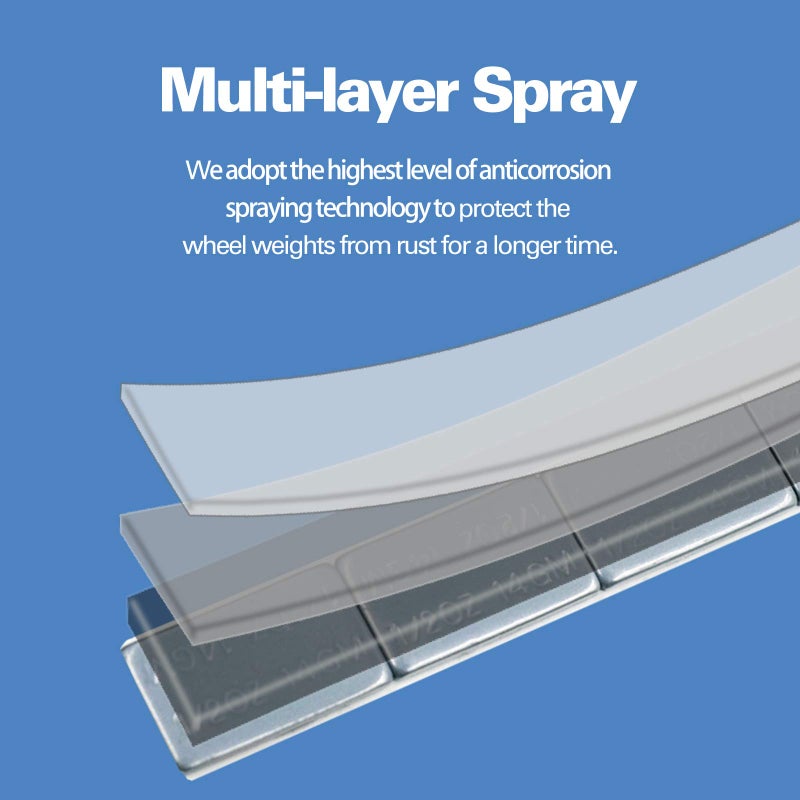 CKAuto 1/2 أونصة، 0.5 أونصة، نحيف للغاية، رمادي، أوزان عجلات لاصقة، 12 أونصة/ 0.75 رطل/ صندوق، جودة OEM، (24 قطعة) - Image 2